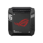 Wifi 6 802.11ax Tri-band Gigabit Gaming Mesh System , GT6 ROG Rapture (2-Pack) , 802.11ax , 574+4804+4804 Mbit/s , 10/100/1000 Mbit/s , Ethernet LAN (RJ-45) ports 3 , Mesh Support Yes , MU-MiMO Yes , No mobile broadband , Antenna type Internal