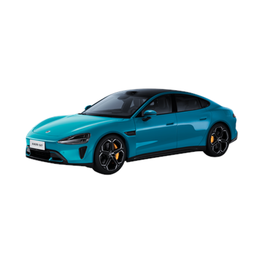 Xiaomi SU7 1:18 Die-cast Model Car , Aqua Blue , Zinc alloy, ABS, SAN and PVC