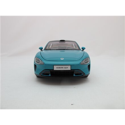 Xiaomi SU7 1:18 Die-cast Model Car , Aqua Blue , Zinc alloy, ABS, SAN and PVC