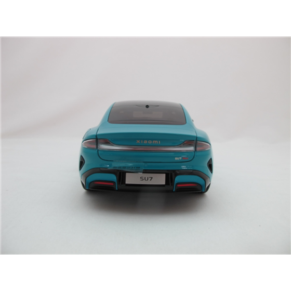 Xiaomi SU7 1:18 Die-cast Model Car , Aqua Blue , Zinc alloy, ABS, SAN and PVC