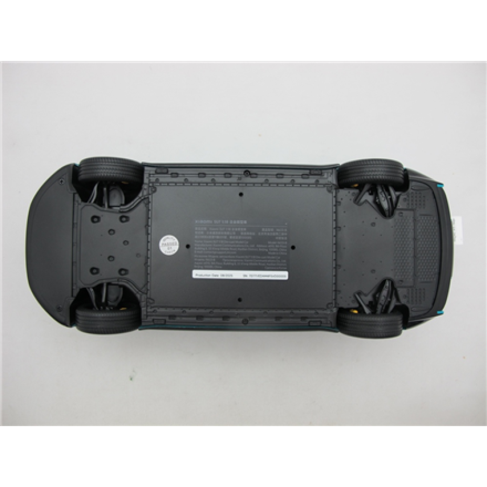 Xiaomi SU7 1:18 Die-cast Model Car , Aqua Blue , Zinc alloy, ABS, SAN and PVC