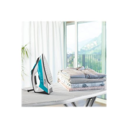 Polti Iron PLEU0254 Vaporella Quick & Comfort QC120 Steam Iron 2200 W Water tank capacity 300 ml Continuous steam 30 g/min White/Blue/Black