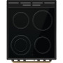 Gorenje Cooker , GECS5B70CLB , Hob type Vitroceramic , Oven type Electric , Black , Width 50 cm , Depth 59.4 cm , Energy efficiency class A , 70 L