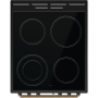 Gorenje Cooker , GECS5B70CLB , Hob type Vitroceramic , Oven type Electric , Black , Width 50 cm , Depth 59.4 cm , 70 L