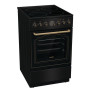 Gorenje Cooker , GECS5B70CLB , Hob type Vitroceramic , Oven type Electric , Black , Width 50 cm , Depth 59.4 cm , Energy efficiency class A , 70 L