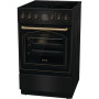 Gorenje Cooker , GECS5B70CLB , Hob type Vitroceramic , Oven type Electric , Black , Width 50 cm , Depth 59.4 cm , Energy efficiency class A , 70 L
