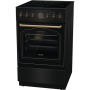 Gorenje Cooker , GECS5B70CLB , Hob type Vitroceramic , Oven type Electric , Black , Width 50 cm , Depth 59.4 cm , 70 L