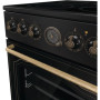 Gorenje Cooker , GECS5B70CLB , Hob type Vitroceramic , Oven type Electric , Black , Width 50 cm , Depth 59.4 cm , Energy efficiency class A , 70 L