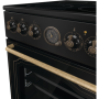 Gorenje Cooker , GECS5B70CLB , Hob type Vitroceramic , Oven type Electric , Black , Width 50 cm , Depth 59.4 cm , 70 L
