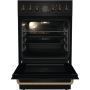 Gorenje Cooker , GECS5B70CLB , Hob type Vitroceramic , Oven type Electric , Black , Width 50 cm , Depth 59.4 cm , 70 L