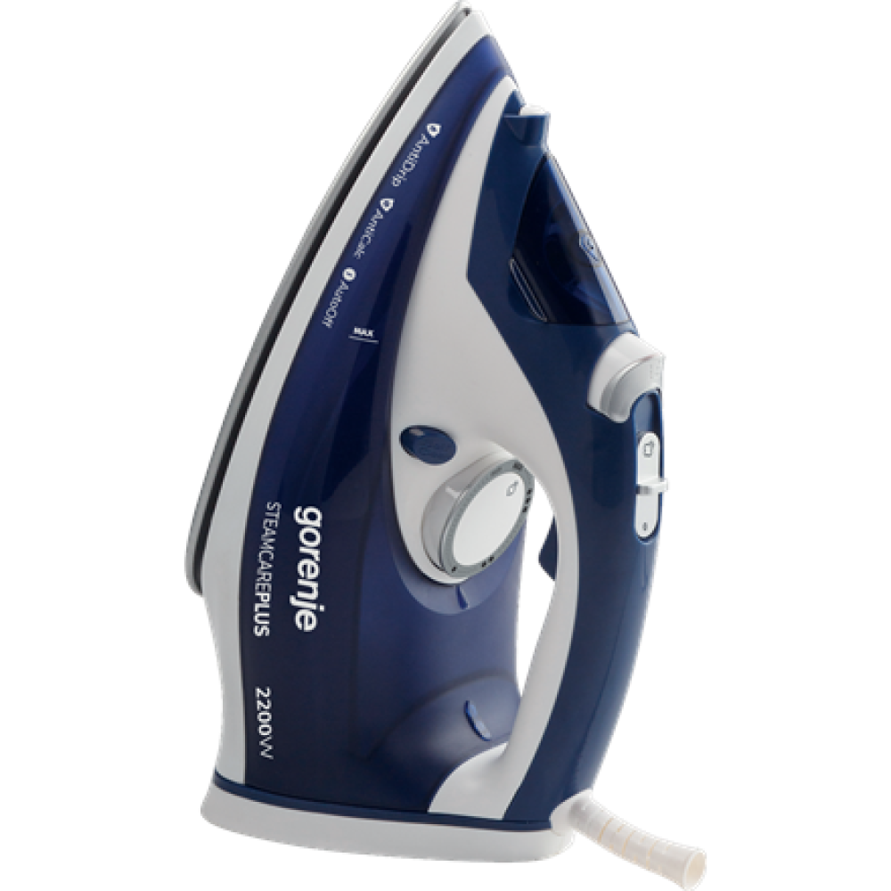 Gorenje , SIH2200BLC , Steam Iron , 2200 W , Water tank capacity 280 ml , Continuous steam 30 g/min , Steam boost performance 90 g/min , Blue/White
