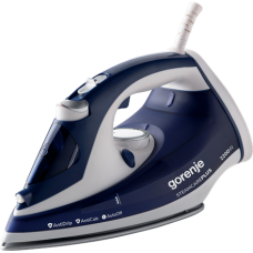 Gorenje , SIH2200BLC , Steam Iron , 2200 W , Water tank capacity 280 ml , Continuous steam 30 g/min , Steam boost performance 90 g/min , Blue/White