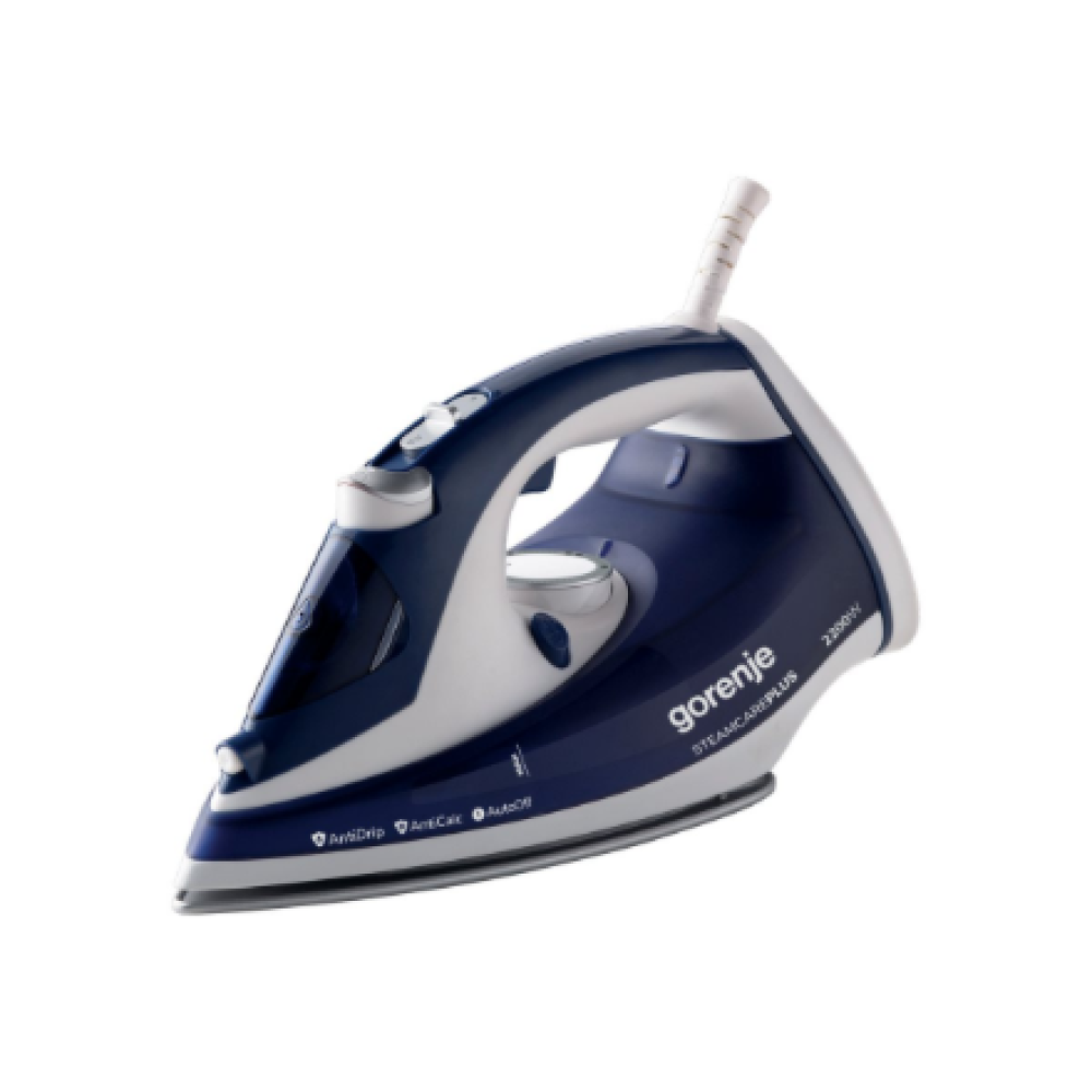 Gorenje , SIH2200BLC , Steam Iron , 2200 W , Water tank capacity 280 ml , Continuous steam 30 g/min , Steam boost performance 90 g/min , Blue/White