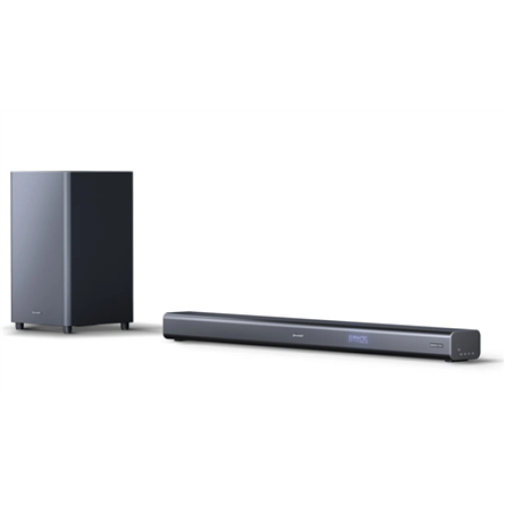 Sharp HT-SBW460 3.1 Soundbar with Wireless Subwoofer and Dolby Atmos for TV above 40, HDMI ARC/CEC, Bluetooth, 95cm, Black