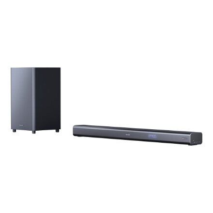 Sharp HT-SBW460 3.1 Soundbar with Wireless Subwoofer and Dolby Atmos for TV above 40, HDMI ARC/CEC, Bluetooth, 95cm, Black , Sharp , TV SoundBar with Wireless Subwoofer , HT-SBW460 , Black , No , USB port , Bluetooth , 440 W , Wireless connection
