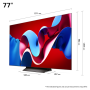 LG OLED TV , OLED77C41LA , 77 , Smart TV , webOS 24 , 4K UHD
