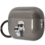Apple AirPods Pro 2, Glitter Karl&Choupette Earphone Case , KLAP2HNKCTGK , Black , TPU/PC