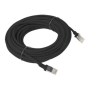 Lanberg Patchcord CAT.6 UTP , PCU6-10CC-1000-BK , 10 m