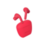 Defunc , Earbuds , True Audio , In-ear Built-in microphone , Bluetooth , Wireless , Red