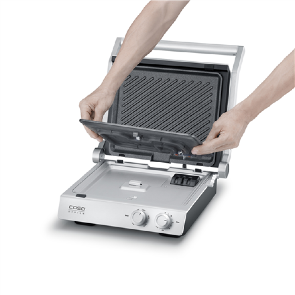 Caso Double Contact Grill , SteakChef , Contact grill , 2000 W , Stainless Steel