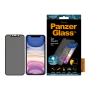 PanzerGlass , P2665 , Screen protector , Apple , iPhone Xr/11 , Tempered glass , Black , Confidentiality filter; Full frame coverage; Anti-shatter film (holds the glass together and protects against glass shards in case of breakage); Case Friendly – compa