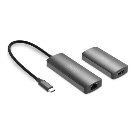 Digitus , 4K Video Extender (USB-C - HDMI), 30 m , DS-55343 , Black