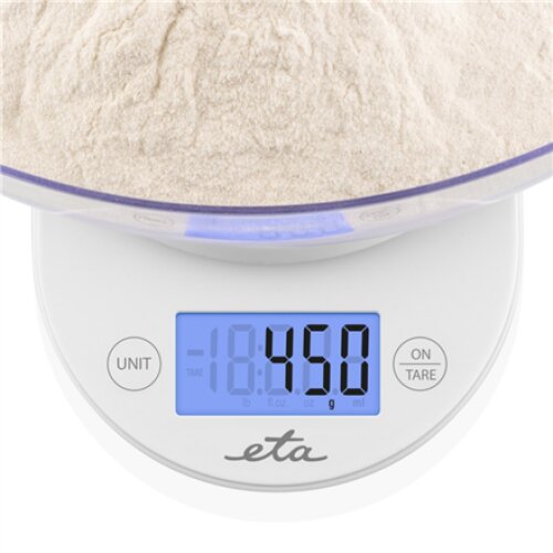 ETA , Kitchen scale with a bowl , ETA577090000 Mari , Graduation 1 g , Display type LCD , White