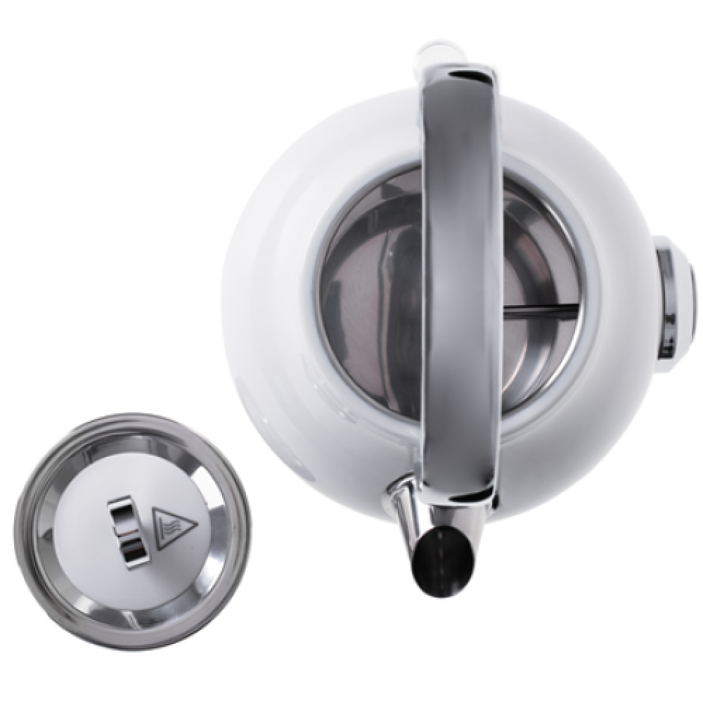 Adler , Kettle with a Thermomete , AD 1346w , Electric , 2200 W , 1.7 L , Stainless steel , 360° rotational base , White