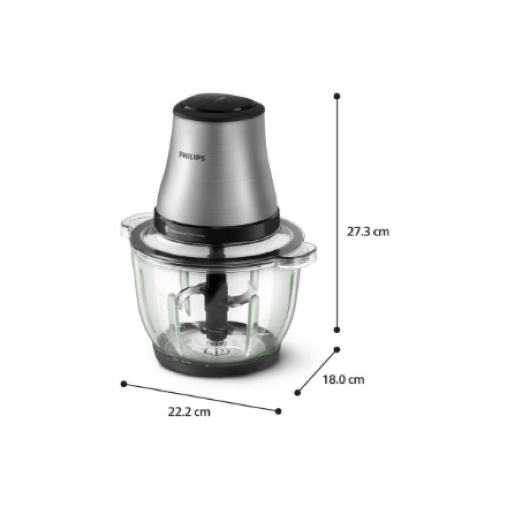 Philips Chopper , HR1503/00 Series 3000 , Stainless Steel , 500 W