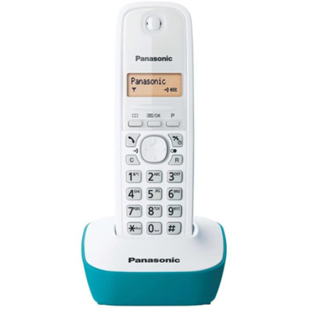 Panasonic , Cordless phone , KX-TG1611FXC , Built-in display , Caller ID , White , Conference call , Wireless connection