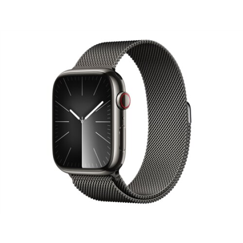 Apple Watch Series 9 GPS + Cellular 45mm Graphite Stainless Steel Case with Graphite Milanese Loop