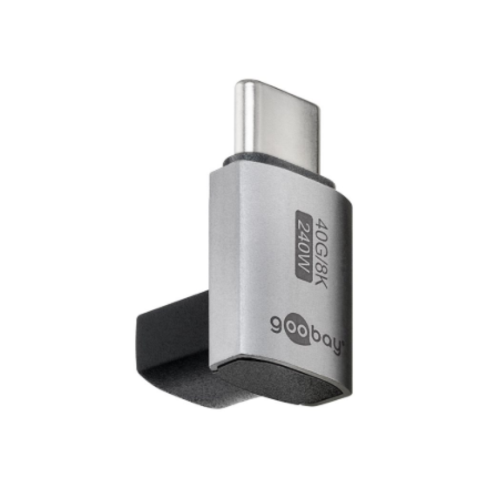 Goobay 74444 USB-C Adapter Vertical 90° Short, USB4 , Goobay