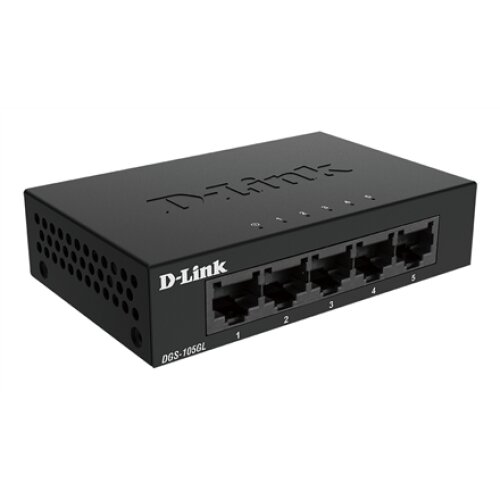 D-Link , Ethernet Switch , DGS-105GL/E , Unmanaged , Desktop , Gigabit Ethernet (copper) ports quantity 5 , 60 month(s)