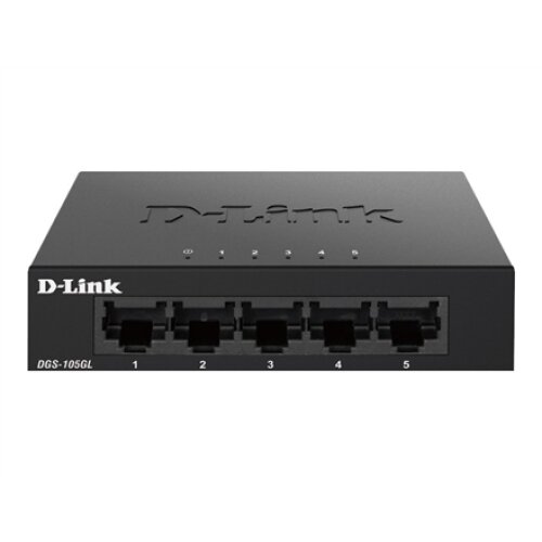D-Link , Ethernet Switch , DGS-105GL/E , Unmanaged , Desktop , Gigabit Ethernet (copper) ports quantity 5 , 60 month(s)