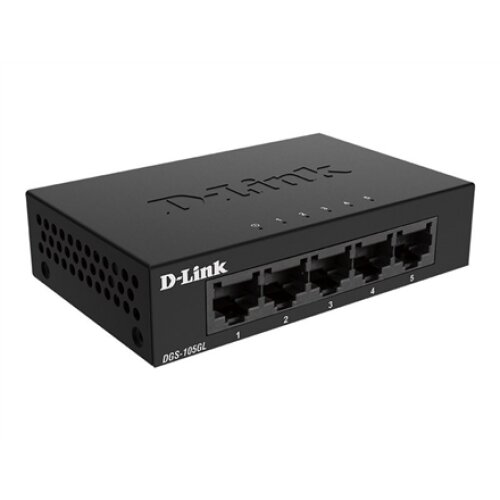 D-Link , Ethernet Switch , DGS-105GL/E , Unmanaged , Desktop , Gigabit Ethernet (copper) ports quantity 5 , 60 month(s)