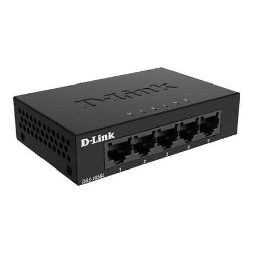 D-Link , Ethernet Switch , DGS-105GL/E , Unmanaged , Desktop , Gigabit Ethernet (copper) ports quantity 5 , 60 month(s)