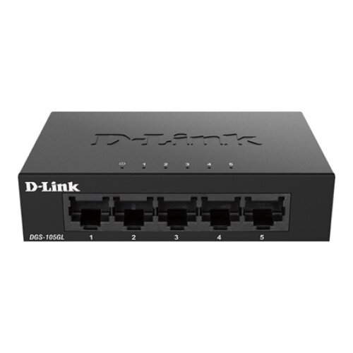 D-Link , Ethernet Switch , DGS-105GL/E , Unmanaged , Desktop , Gigabit Ethernet (copper) ports quantity 5 , 60 month(s)