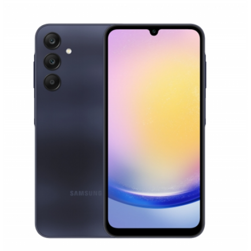 Samsung Galaxy , A25 (A256) , Black , 6.5 , Super AMOLED , 1080 x 2340 pixels , Exynos , 1280 (5 nm) , Internal RAM 6 GB , 256 GB , microSDXC (uses shared SIM slot) , Dual SIM , Nano-SIM , 3G , 4G , 5G , Main camera resolution 50+8+2 MP , Secondary camera