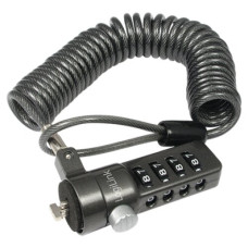 Logilink NBS004, Notebook Coil Cable Lock, black