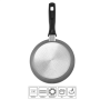 Stoneline , 6840 , Pan , Frying , Diameter 20 cm , Suitable for induction hob , Fixed handle , Anthracite