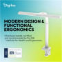 Digitus LED Desk Lamp, 50 cm, White , DA-90491 , 1025 lm , 7 W , 3000-6500 K , Warm to cold white light , LED lamp , 10 V