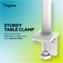 Digitus LED Desk Lamp, 50 cm, White , DA-90491 , 1025 lm , 7 W , 3000-6500 K , Warm to cold white light , LED lamp , 10 V