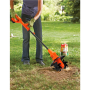 BLACK & DECKER BETL1820L-QW Tiller, Loaded, 18 V, 2 Ah