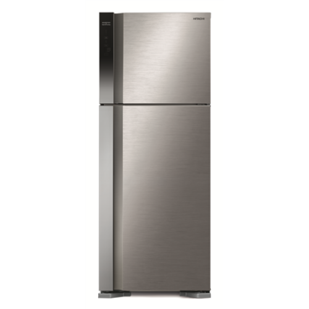 Hitachi Refrigerator R-V541PRU0 (BSL) Energy efficiency class F, Free standing, Double Door, Height 183.5 cm, No Frost system, Fridge net capacity 333 L, Freezer net capacity 117 L, 41 dB, Brilliant Silver