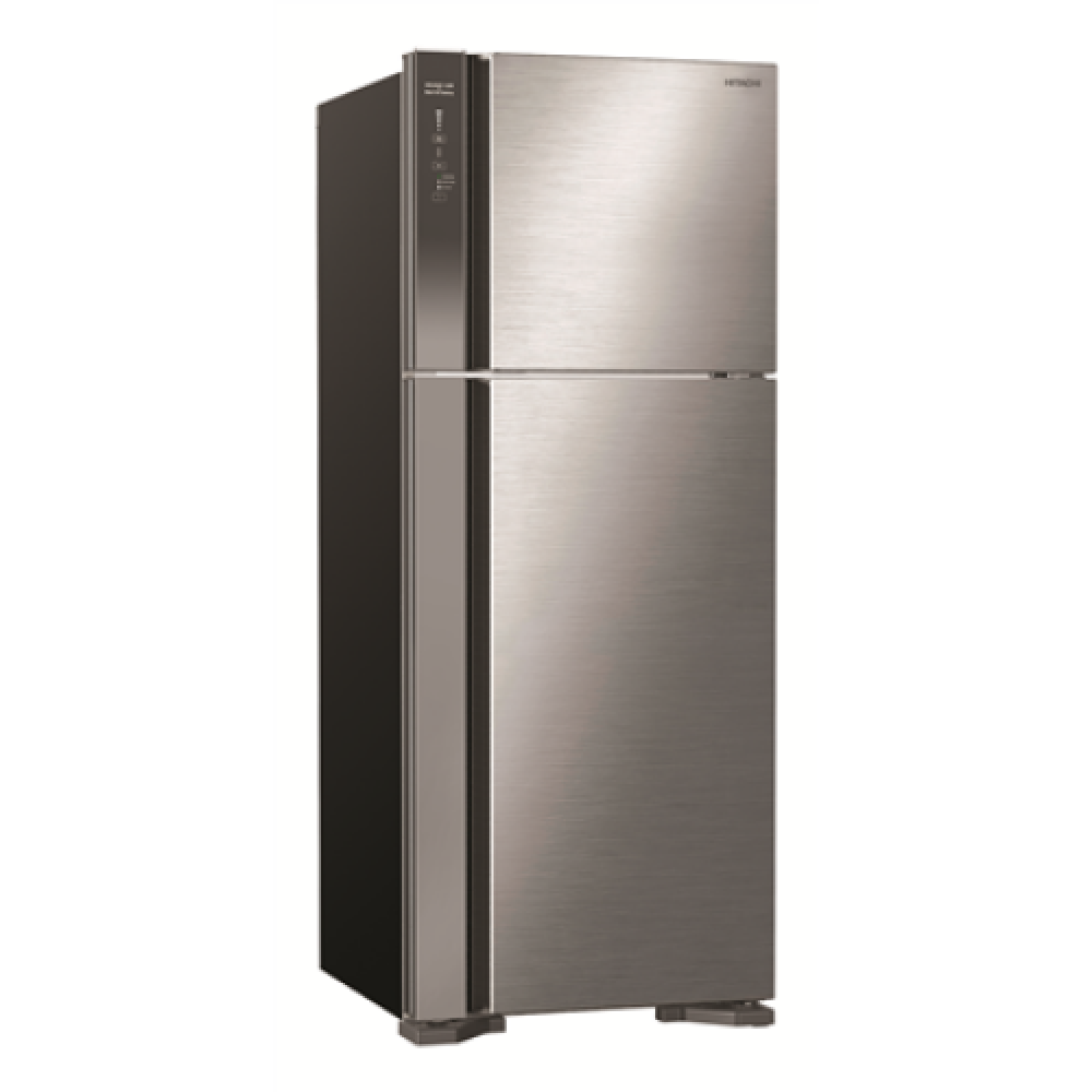 Hitachi Refrigerator R-V541PRU0 (BSL) Energy efficiency class F, Free standing, Double Door, Height 183.5 cm, No Frost system, Fridge net capacity 333 L, Freezer net capacity 117 L, 41 dB, Brilliant Silver