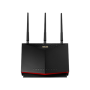 LTE Modem Router , 4G-AC86U Wireless-AC2600 , 802.11ac , 800+1733 Mbit/s , 10/100/1000 Mbit/s , Ethernet LAN (RJ-45) ports 4 , Mesh Support No , MU-MiMO Yes , 3G/4G via optional USB adapter , Antenna type Dual-band , 1 x USB 2.0 , 36 month(s)