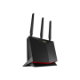 LTE Modem Router , 4G-AC86U Wireless-AC2600 , 802.11ac , 800+1733 Mbit/s , 10/100/1000 Mbit/s , Ethernet LAN (RJ-45) ports 4 , Mesh Support No , MU-MiMO Yes , 3G/4G via optional USB adapter , Antenna type Dual-band , 1 x USB 2.0 , 36 month(s)