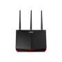 LTE Modem Router , 4G-AC86U Wireless-AC2600 , 802.11ac , 800+1733 Mbit/s , 10/100/1000 Mbit/s , Ethernet LAN (RJ-45) ports 4 , Mesh Support No , MU-MiMO Yes , 3G/4G via optional USB adapter , Antenna type Dual-band , 1 x USB 2.0 , 36 month(s)