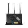 LTE Modem Router , 4G-AC86U Wireless-AC2600 , 802.11ac , 800+1733 Mbit/s , 10/100/1000 Mbit/s , Ethernet LAN (RJ-45) ports 4 , Mesh Support No , MU-MiMO Yes , 3G/4G via optional USB adapter , Antenna type Dual-band , 1 x USB 2.0 , 36 month(s)