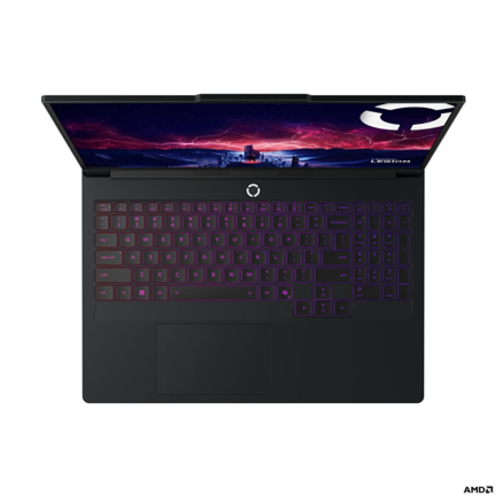Lenovo Legion Pro 7 16AFR10H , Eclipse Black , 16 , OLED , WQXGA , 2560 x 1600 pixels , Glossy , AMD Ryzen 9 , 9955HX3D , 32 GB , SO-DIMM DDR5 , Solid-state drive capacity 2000 GB , NVIDIA GeForce RTX 5080 , GDDR7 , 16 GB , Windows 11 Home , 802.11be , Bl